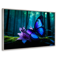 Cuadros Decorativos Canvas Revolution | Alas Entre Arboles | Rectangular | Portada | Marco Plateado