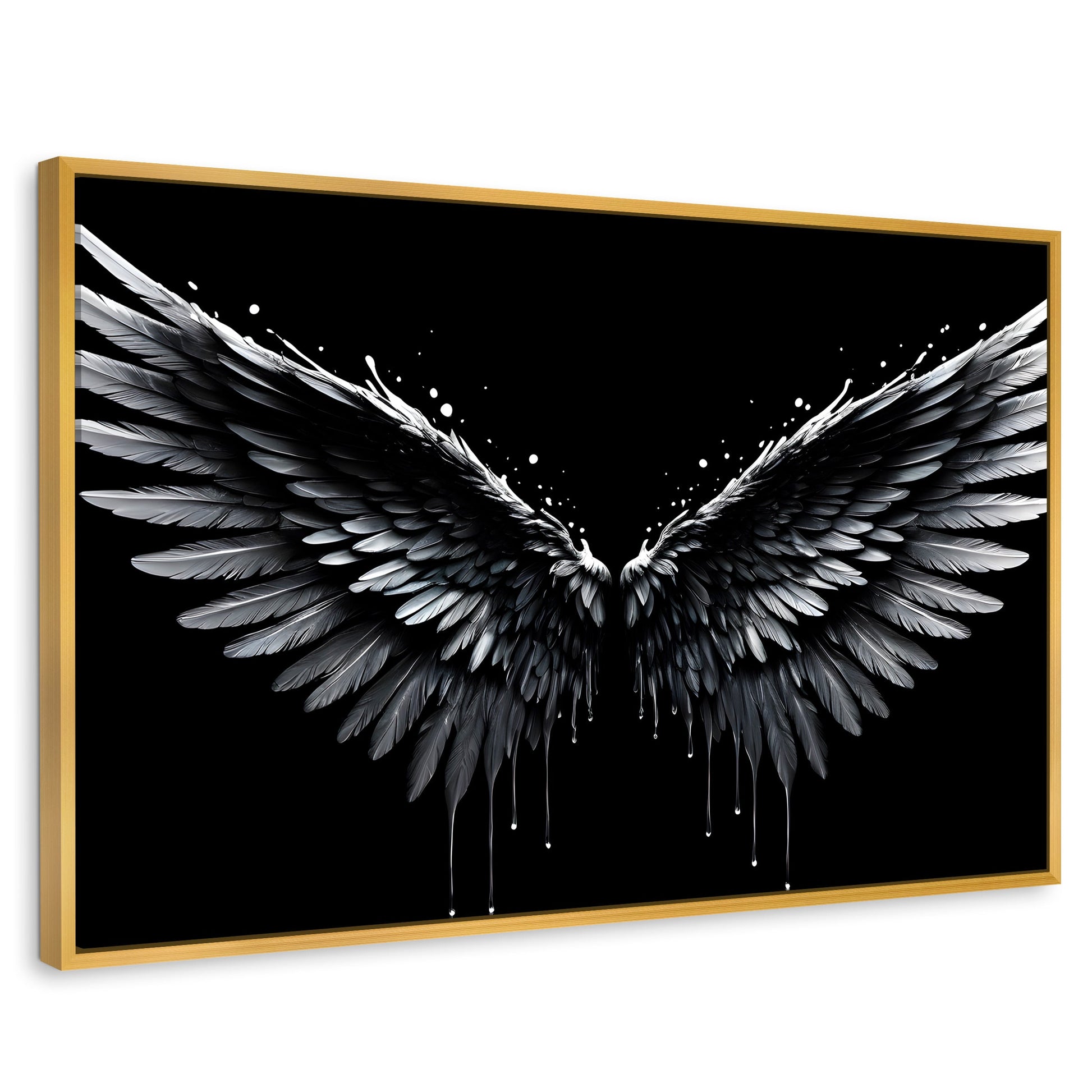 Cuadros Decorativos Canvas Revolution | Alas Esplendidas | Rectangular | Portada | Marco Dorado