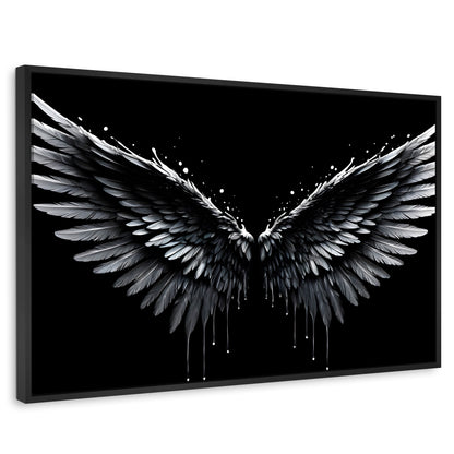 Cuadros Decorativos Canvas Revolution | Alas Esplendidas | Rectangular | Portada | Marco Negro