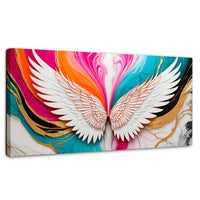 Cuadros Decorativos Canvas Revolution | Alas Fusion Color | Panoramico | Portada | Marco SinMarco