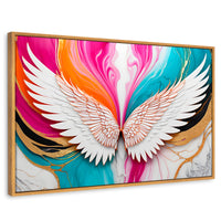 Cuadros Decorativos Canvas Revolution | Alas Fusion Color | Rectangular | Portada | Marco Madera