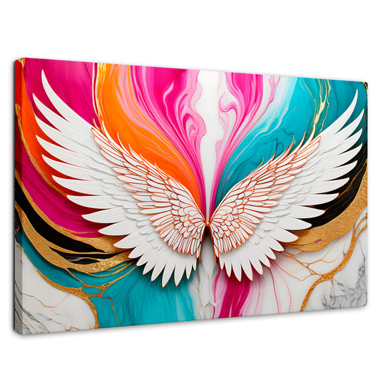 Cuadros Decorativos Canvas Revolution | Alas Fusion Color | Rectangular | Portada | Marco SinMarco