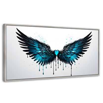 Cuadros Decorativos Canvas Revolution | Alas Piedra Angel | Panoramico | Portada | Marco Blanco