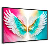 Cuadros Decorativos Canvas Revolution | Alas Plumas De Paz | Rectangular | Portada | Marco Negro