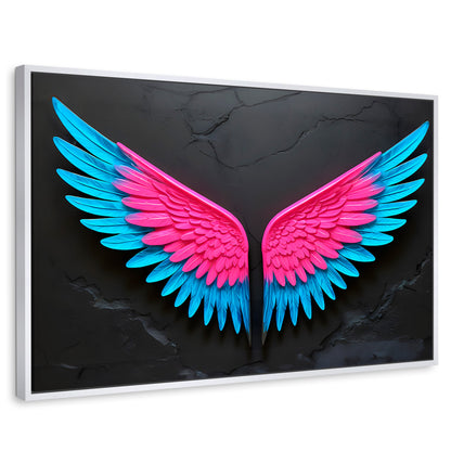 Cuadros Decorativos Canvas Revolution | Alas Vuelo De Luz | Rectangular | Portada | Marco Blanco
