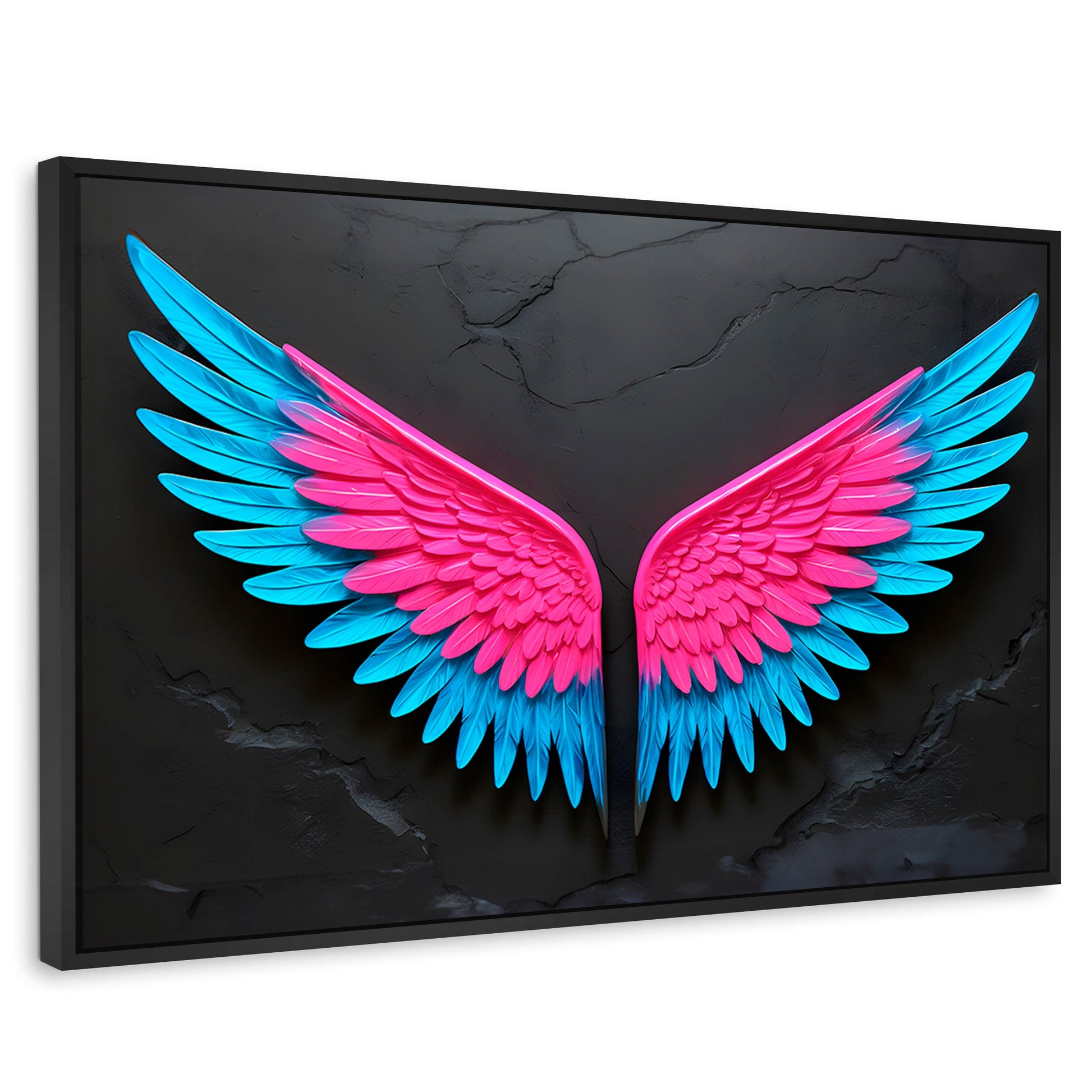 Cuadros Decorativos Canvas Revolution | Alas Vuelo De Luz | Rectangular | Portada | Marco Negro