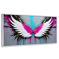 Cuadros Decorativos Canvas Revolution | Alas Vuelo Eterno | Panoramico | Portada | Marco Dorado