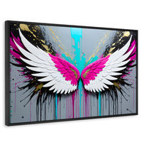 Cuadros Decorativos Canvas Revolution | Alas Vuelo Eterno | Rectangular | Portada | Marco Negro