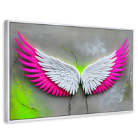 Cuadros Decorativos Canvas Revolution | Alas Vuelo Intenso | Rectangular | Portada | Marco Blanco