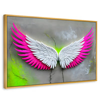 Cuadros Decorativos Canvas Revolution | Alas Vuelo Intenso | Rectangular | Portada | Marco Dorado