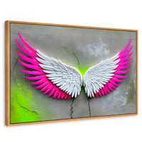 Cuadros Decorativos Canvas Revolution | Alas Vuelo Intenso | Rectangular | Portada | Marco Madera