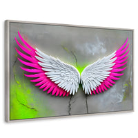 Cuadros Decorativos Canvas Revolution | Alas Vuelo Intenso | Rectangular | Portada | Marco Plateado