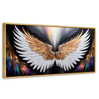 Cuadros Decorativos Canvas Revolution | Alas Vuelo Mistico | Panoramico | Portada | Marco Madera