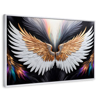 Cuadros Decorativos Canvas Revolution | Alas Vuelo Mistico | Rectangular | Portada | Marco Blanco