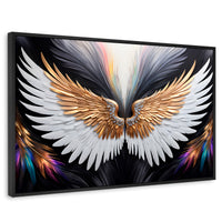 Cuadros Decorativos Canvas Revolution | Alas Vuelo Mistico | Rectangular | Portada | Marco Negro