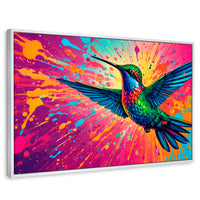 Cuadros Decorativos Canvas Revolution | Aleteo Prismatico | Rectangular | Portada | Marco Blanco