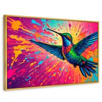 Cuadros Decorativos Canvas Revolution | Aleteo Prismatico | Rectangular | Portada | Marco Dorado