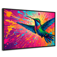 Cuadros Decorativos Canvas Revolution | Aleteo Prismatico | Rectangular | Portada | Marco Negro