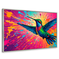 Cuadros Decorativos Canvas Revolution | Aleteo Prismatico | Rectangular | Portada | Marco Plateado