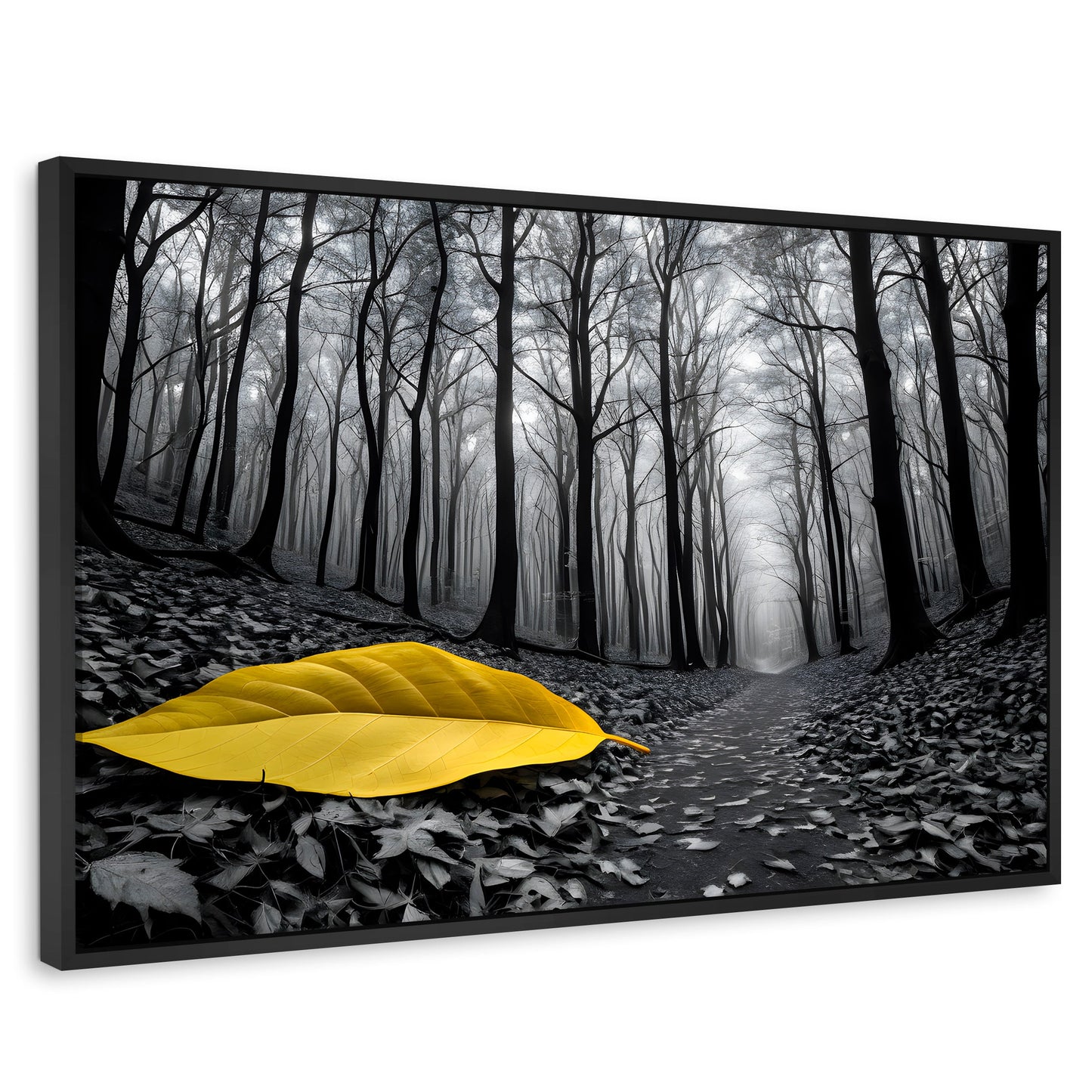 Cuadros Decorativos Canvas Revolution | Amarillo Caido | Rectangular | Portada | Marco Negro