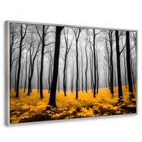Cuadros Decorativos Canvas Revolution | Amarillo Natural | Rectangular | Portada | Marco Plateado