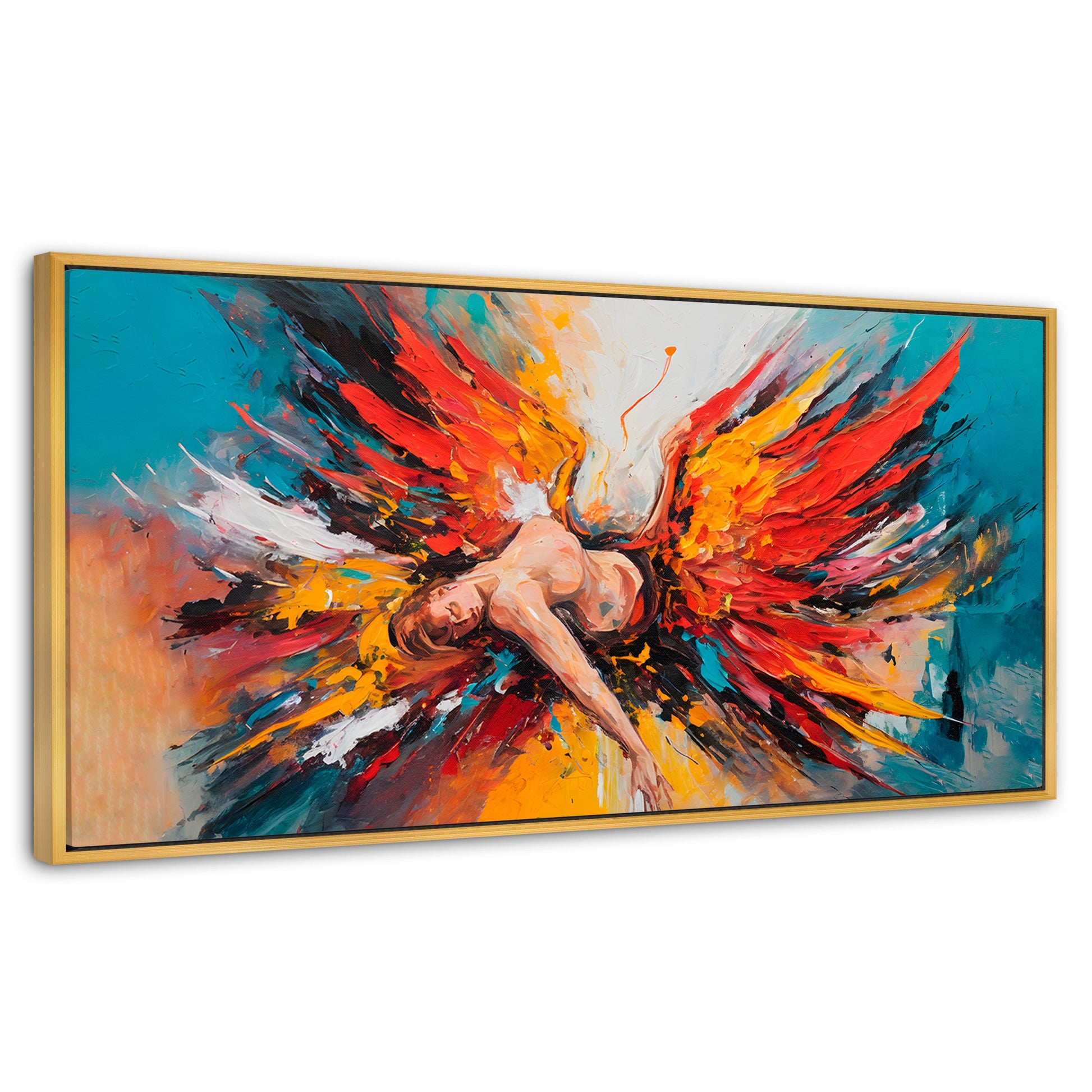 Cuadros Decorativos Canvas Revolution | Angel Caido Colores | Panoramico | Portada