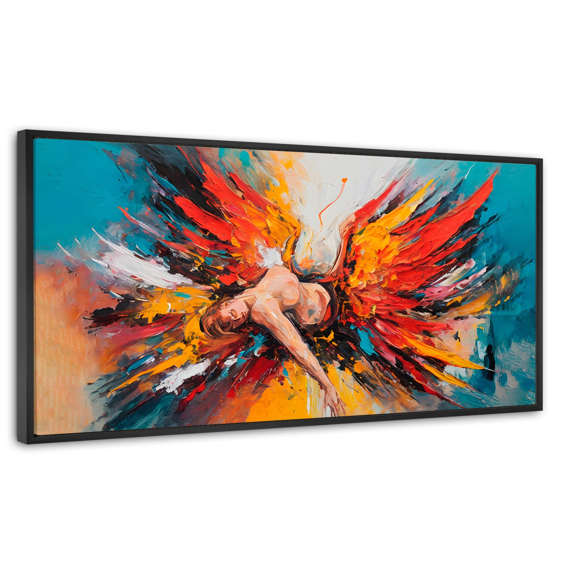 Cuadros Decorativos Canvas Revolution | Angel Caido Colores | Panoramico | Portada