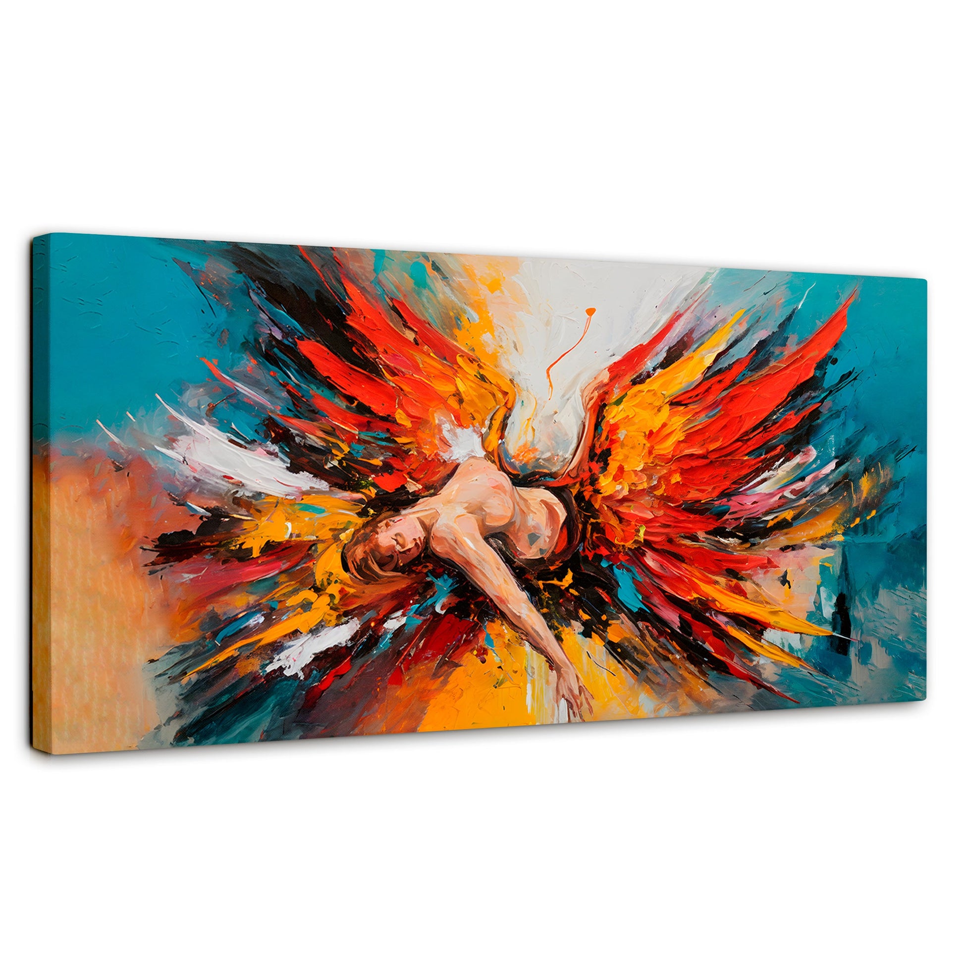 Cuadros Decorativos Canvas Revolution | Angel Caido Colores | Panoramico | Portada