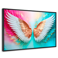 Cuadros Decorativos Canvas Revolution | Angel Espiritu Luz | Rectangular | Portada | Marco Negro