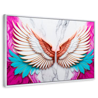 Cuadros Decorativos Canvas Revolution | Angel Vuelo Divino | Rectangular | Portada | Marco Blanco