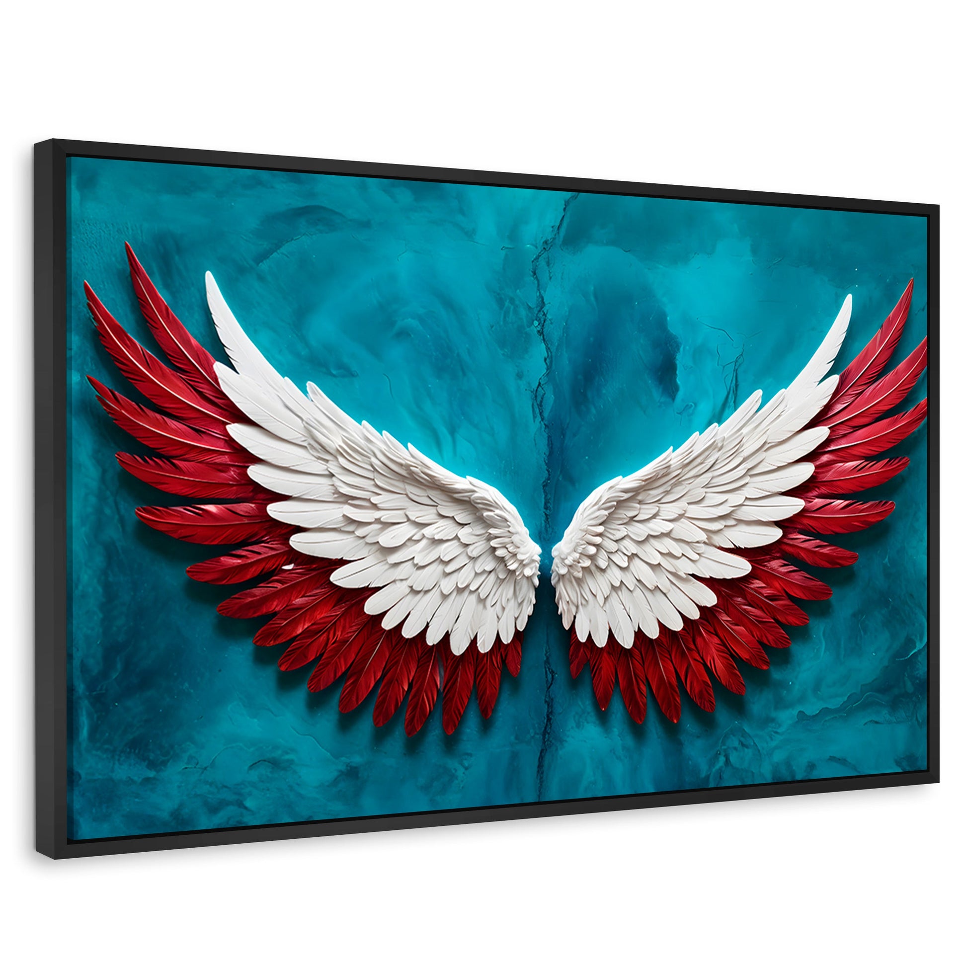 Cuadros Decorativos Canvas Revolution | Angel Vuelo Puro | Rectangular | Portada | Marco Negro