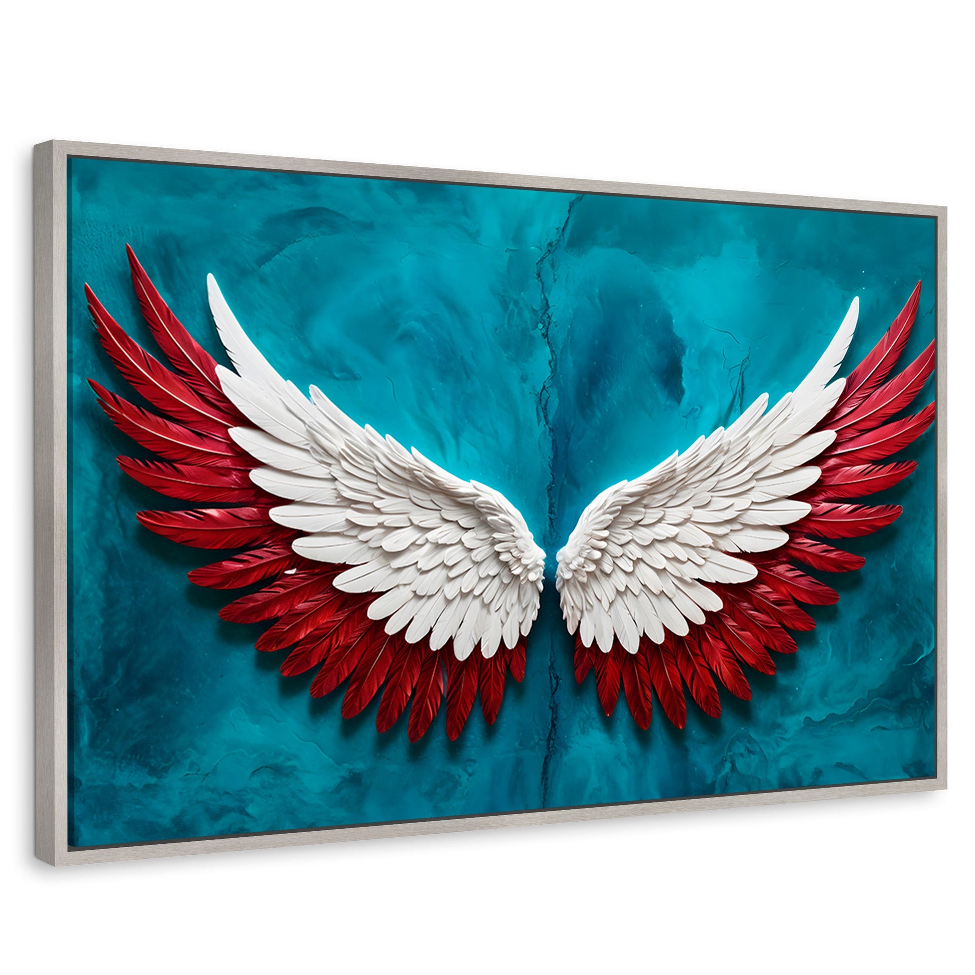Cuadros Decorativos Canvas Revolution | Angel Vuelo Puro | Rectangular | Portada | Marco Plateado