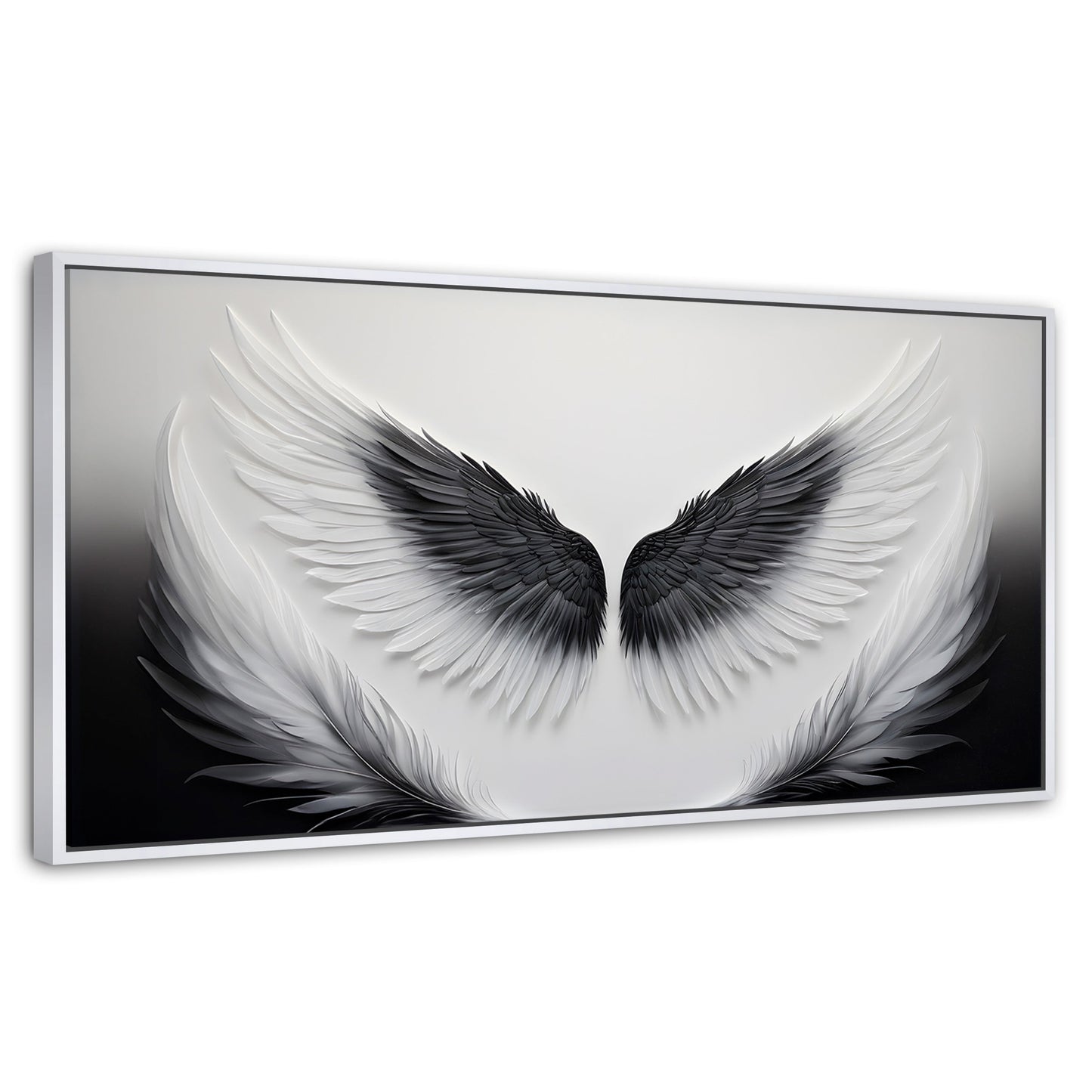 Cuadros Decorativos Canvas Revolution | Angel Vuelo Sagrado | Panoramico | Portada | Marco Dorado