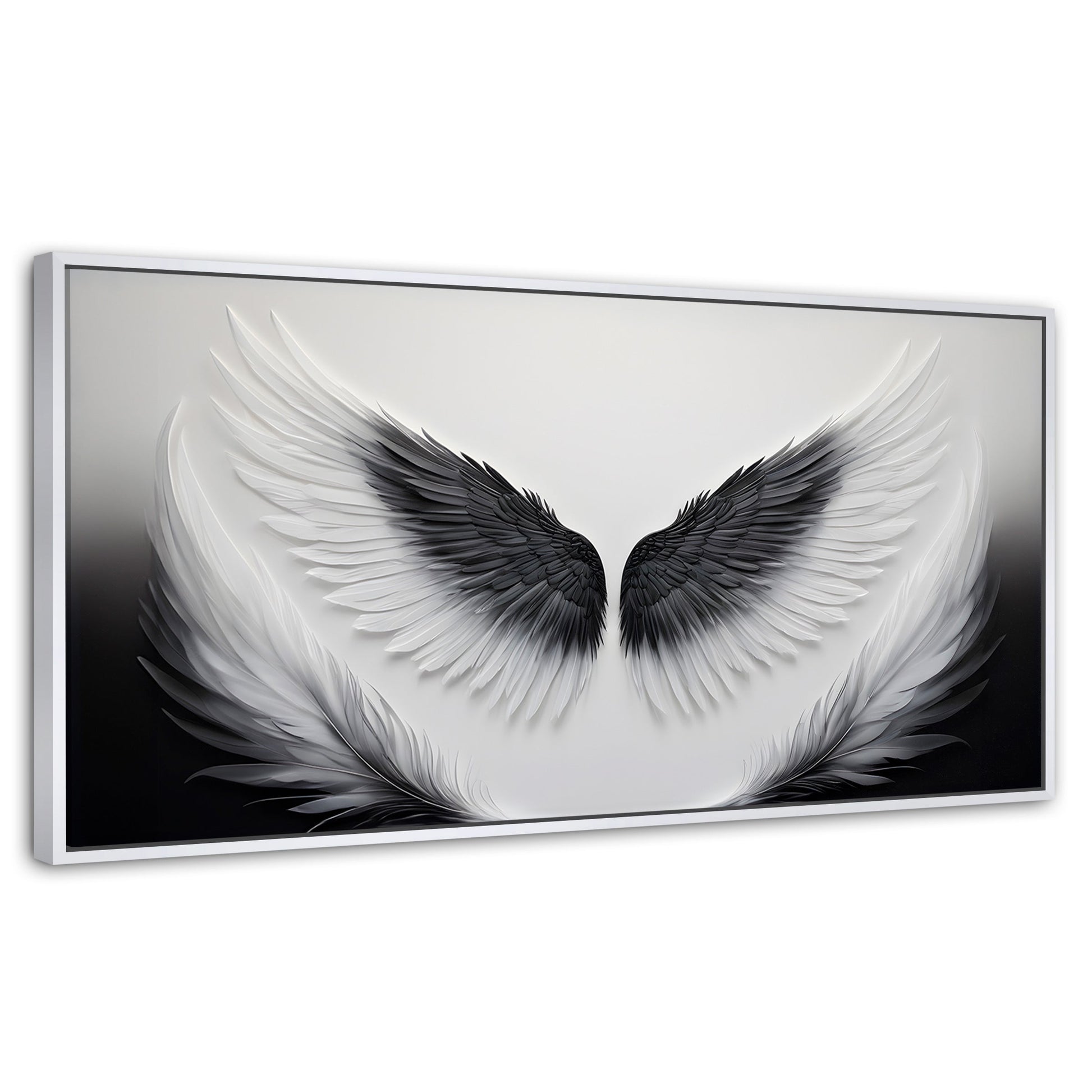 Cuadros Decorativos Canvas Revolution | Angel Vuelo Sagrado | Panoramico | Portada | Marco Dorado