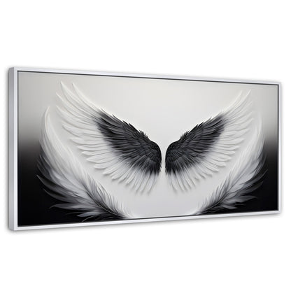 Cuadros Decorativos Canvas Revolution | Angel Vuelo Sagrado | Panoramico | Portada | Marco Dorado
