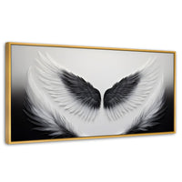 Cuadros Decorativos Canvas Revolution | Angel Vuelo Sagrado | Panoramico | Portada | Marco Madera