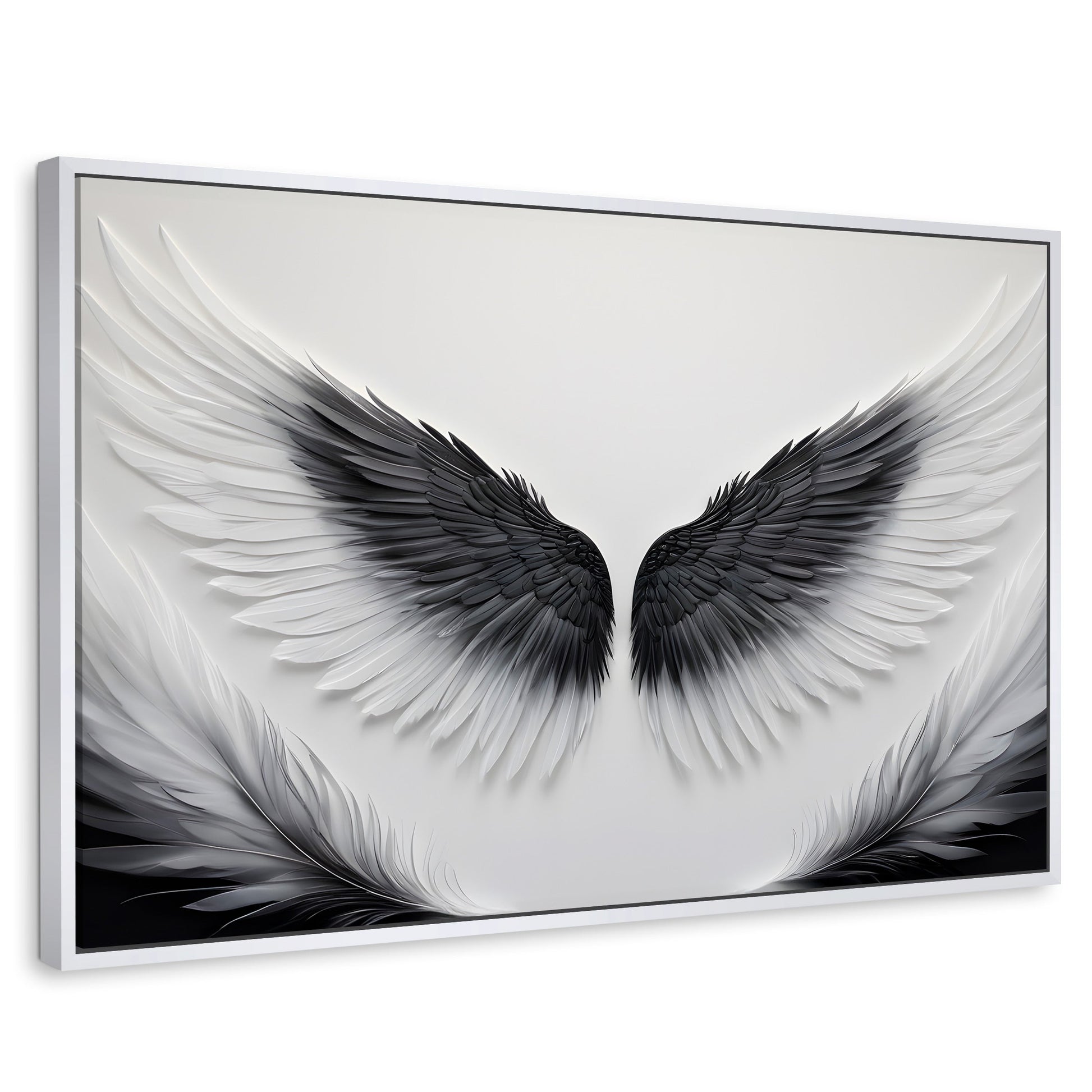 Cuadros Decorativos Canvas Revolution | Angel Vuelo Sagrado | Rectangular | Portada | Marco Blanco