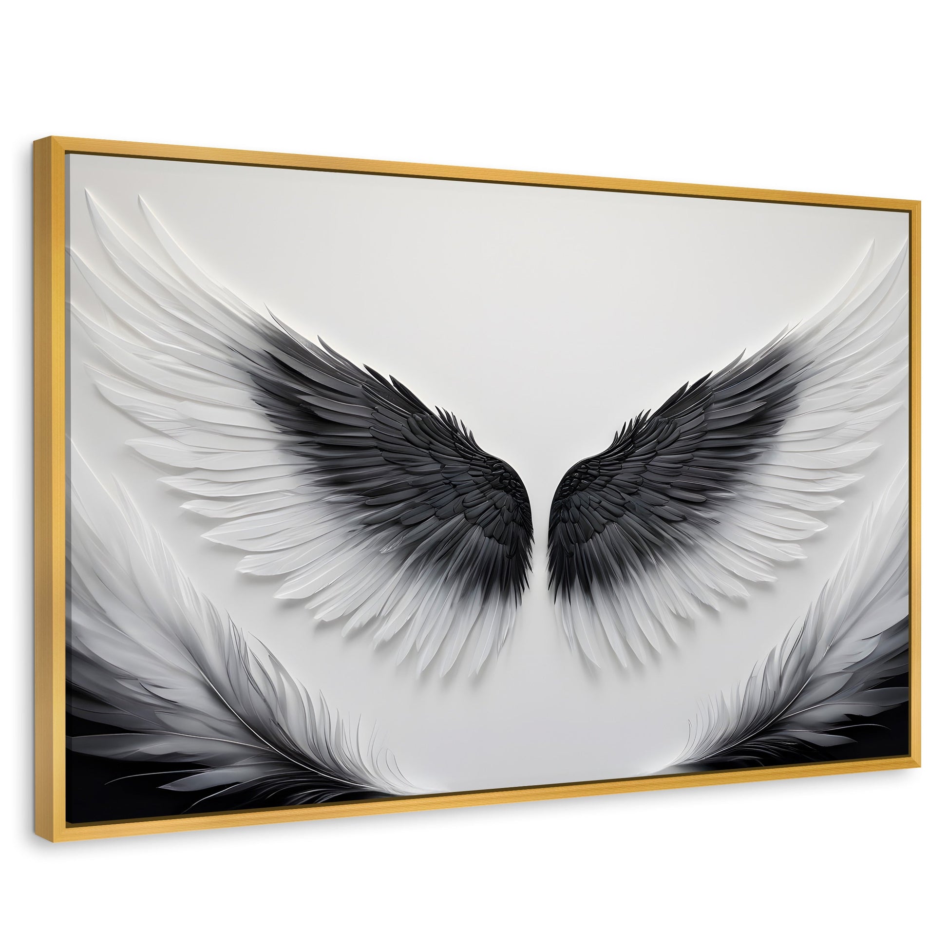 Cuadros Decorativos Canvas Revolution | Angel Vuelo Sagrado | Rectangular | Portada | Marco Dorado