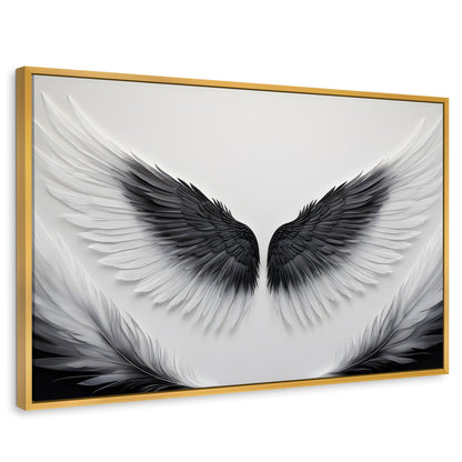 Cuadros Decorativos Canvas Revolution | Angel Vuelo Sagrado | Rectangular | Portada | Marco Dorado