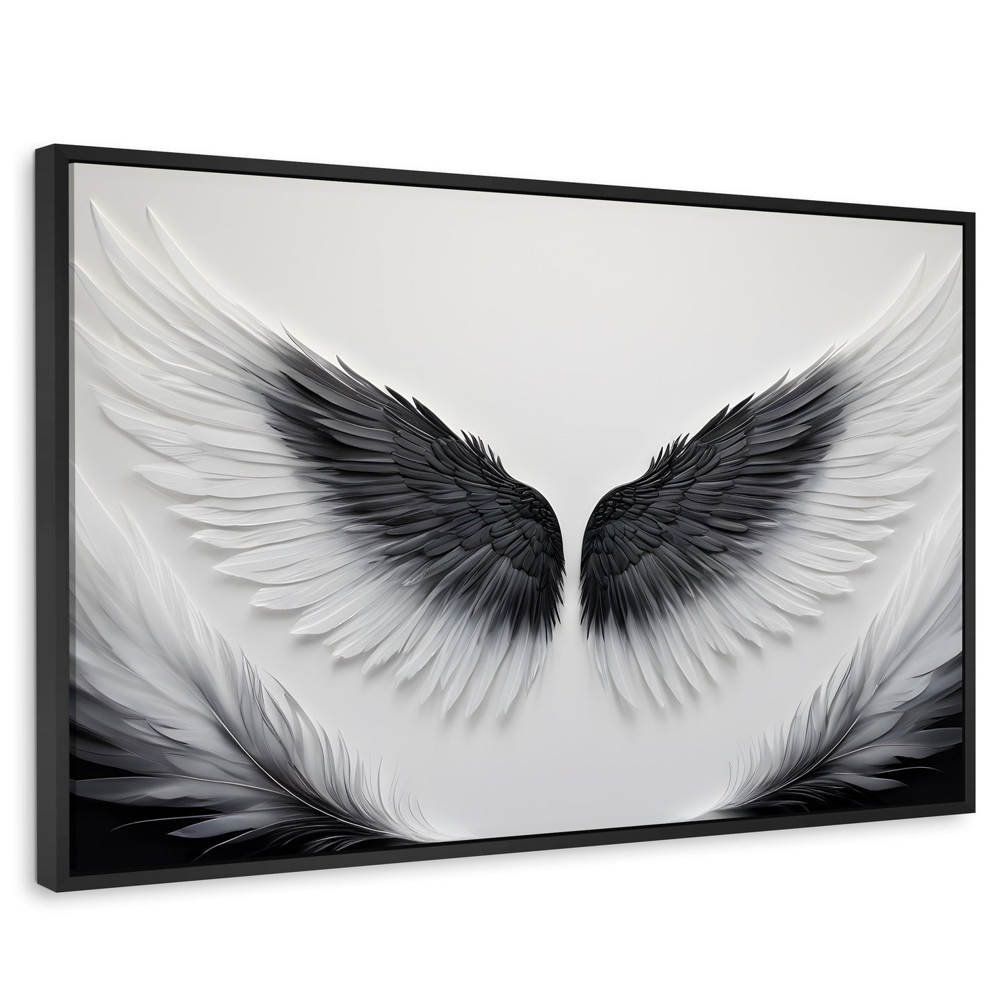 Cuadros Decorativos Canvas Revolution | Angel Vuelo Sagrado | Rectangular | Portada | Marco Negro