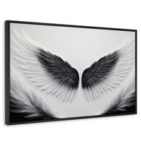 Cuadros Decorativos Canvas Revolution | Angel Vuelo Sagrado | Rectangular | Portada | Marco Negro