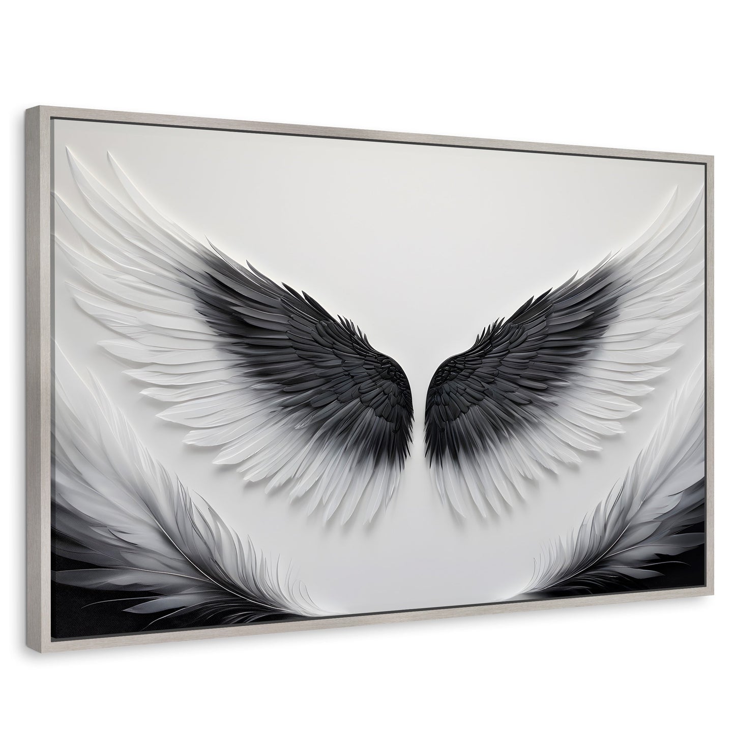 Cuadros Decorativos Canvas Revolution | Angel Vuelo Sagrado | Rectangular | Portada | Marco Plateado