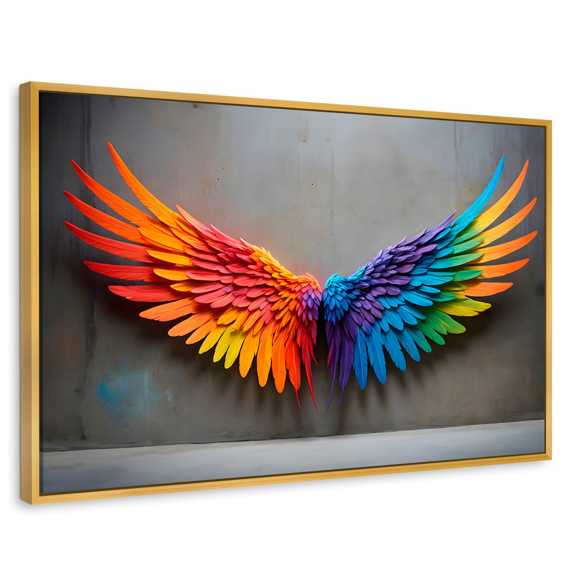 Cuadros Decorativos Canvas Revolution | Angel Vuelo Sutil | Rectangular | Portada | Marco Dorado