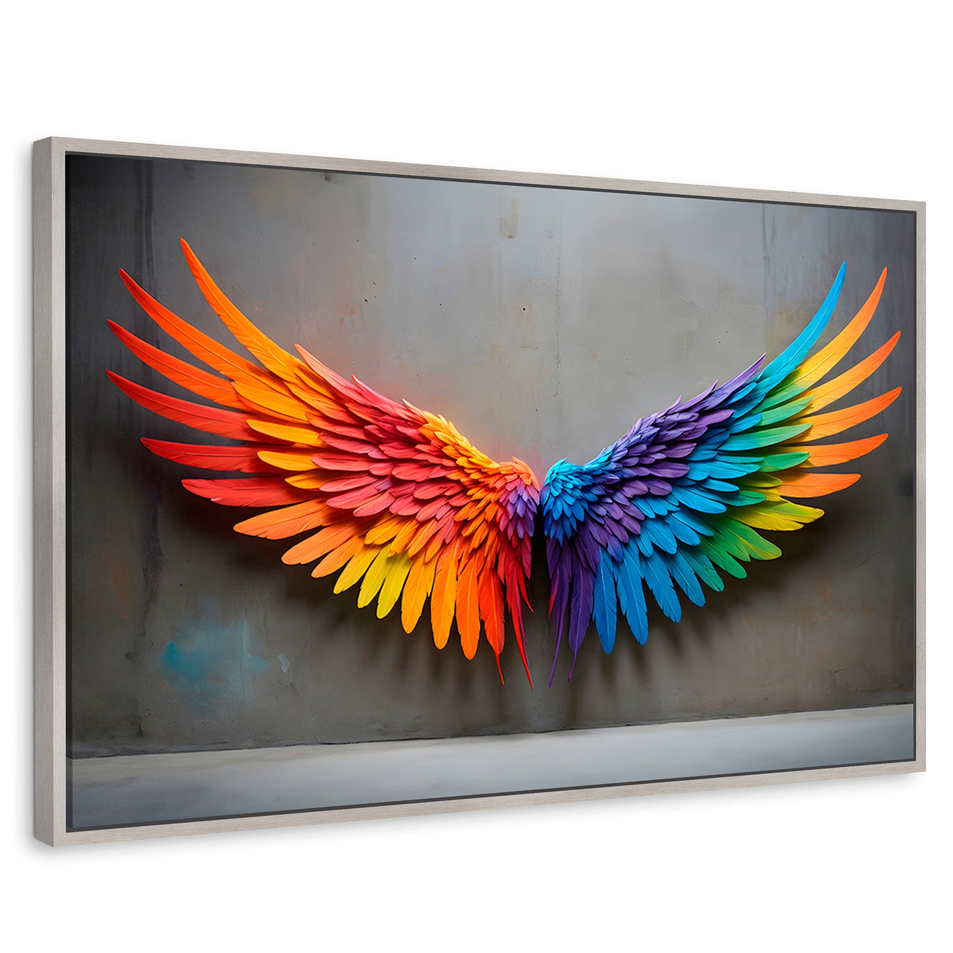 Cuadros Decorativos Canvas Revolution | Angel Vuelo Sutil | Rectangular | Portada | Marco Plateado