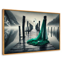 Cuadros Decorativos Canvas Revolution | Aqua En El Muelle | Rectangular | Portada | Marco Madera