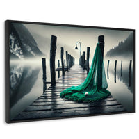 Cuadros Decorativos Canvas Revolution | Aqua En El Muelle | Rectangular | Portada | Marco Negro