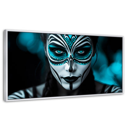 Cuadros Decorativos Canvas Revolution | Aqua En El Rostro | Panoramico | Portada | Marco Dorado