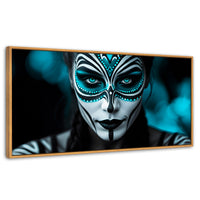 Cuadros Decorativos Canvas Revolution | Aqua En El Rostro | Panoramico | Portada | Marco Negro