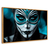 Cuadros Decorativos Canvas Revolution | Aqua En El Rostro | Rectangular | Portada | Marco Madera