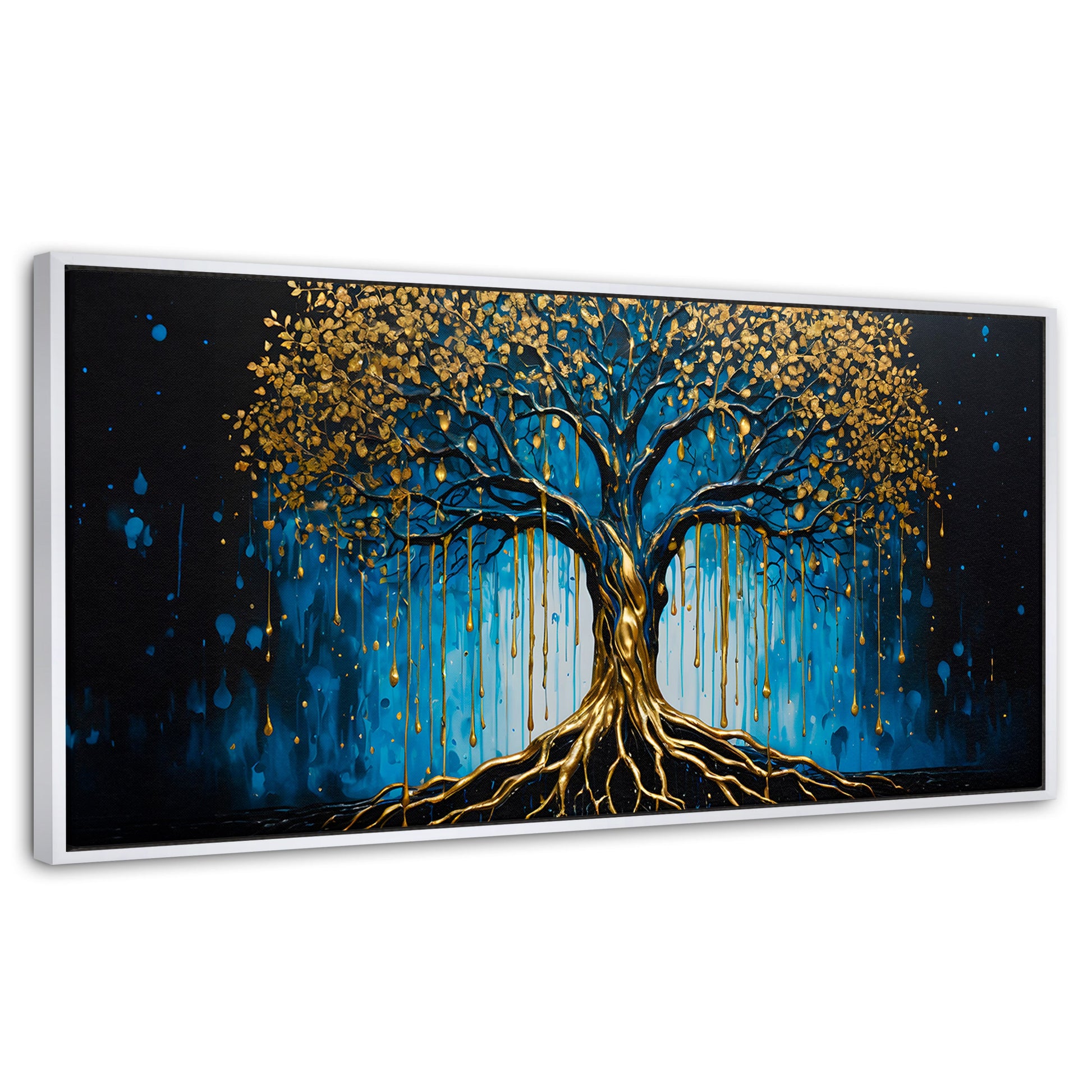 Cuadros Decorativos Canvas Revolution | Arbol Alma Dorada | Panoramico | Portada